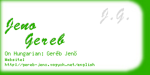jeno gereb business card