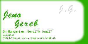 jeno gereb business card